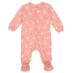 Pajamas|Pyjamas>Origami Geese Modal Pajamas 0-30m Pink
