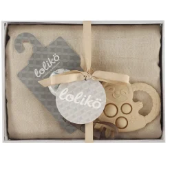 Gift Set - Beige eucalyptus Pacifiers & Clips|Pacifiers & Clips