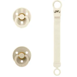 Pacifiers & Clips|Pacifiers & Clips>Bibs Gift Set Latex - Size 1 Ivory