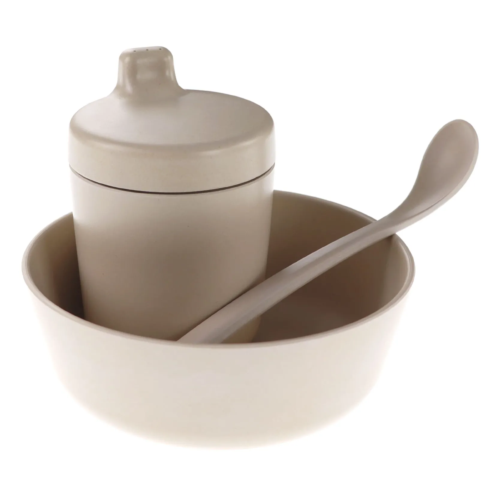 Tableware|Plates & Placemats>Cink GiftBox Baby Bamboo Set -Fog