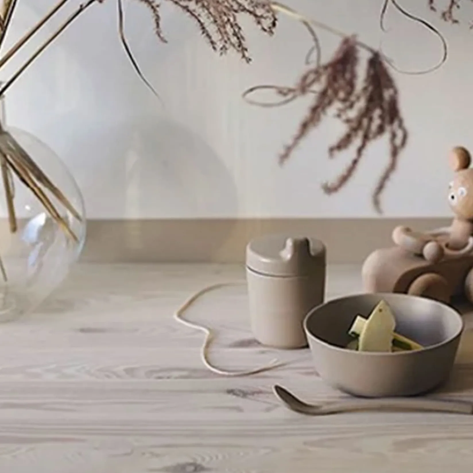 Tableware|Plates & Placemats>Cink GiftBox Baby Bamboo Set -Fog