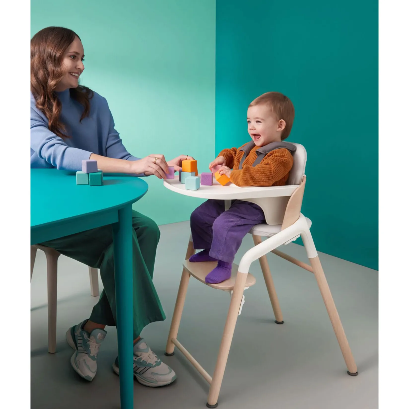 High Chairs & Booster Seats|High Chairs & Booster Seats>Bugaboo Giraffe Complete Nwood/white