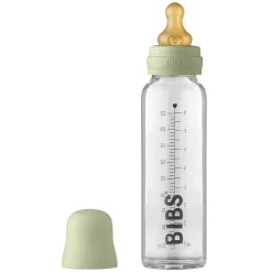 Breastfeeding|Bottles & Nipples>Bibs Glass Bottle Complete Set 225ml - Sage