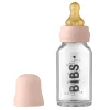 Breastfeeding|Bottles & Nipples>Bibs Glass Bottle Complete Set 110ml - Blush