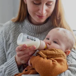 Breastfeeding|Bottles & Nipples>Bibs Glass Bottle Complete Set 225ml - Blush