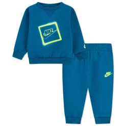 Outfit Sets>Nike Glow With Me Crew Set 12-24m Teal