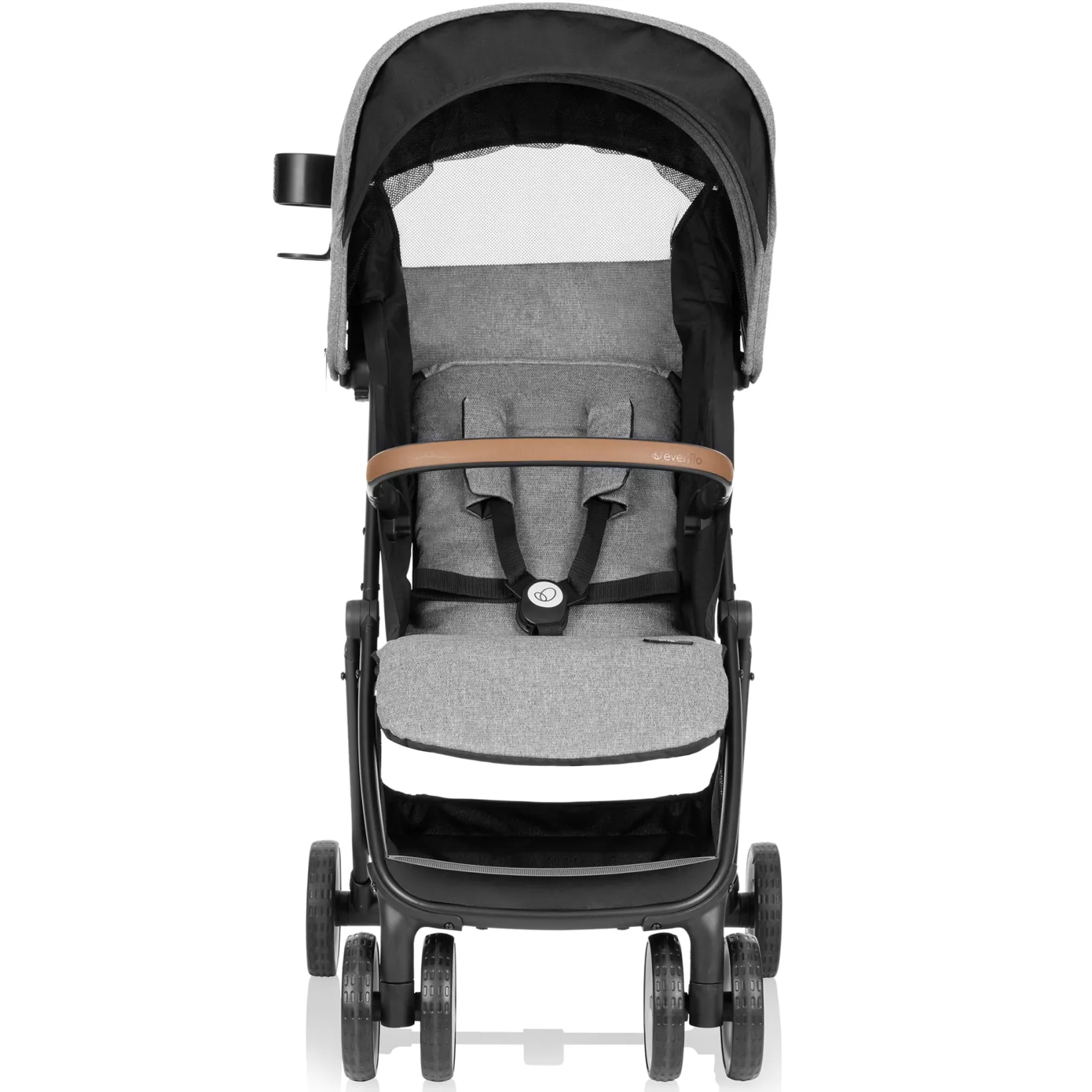 Strollers|Strollers & Trailers>Evenflo GOLD Otto Self-Folding Lightweight Travel Stroller - Moonstone Gray