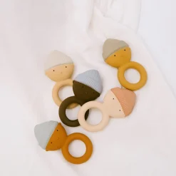 Clearance Gommu Ring Baby Almond Teething Toys