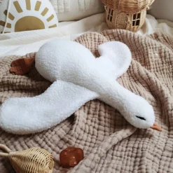 New Goose Soft Toy White Cushions
