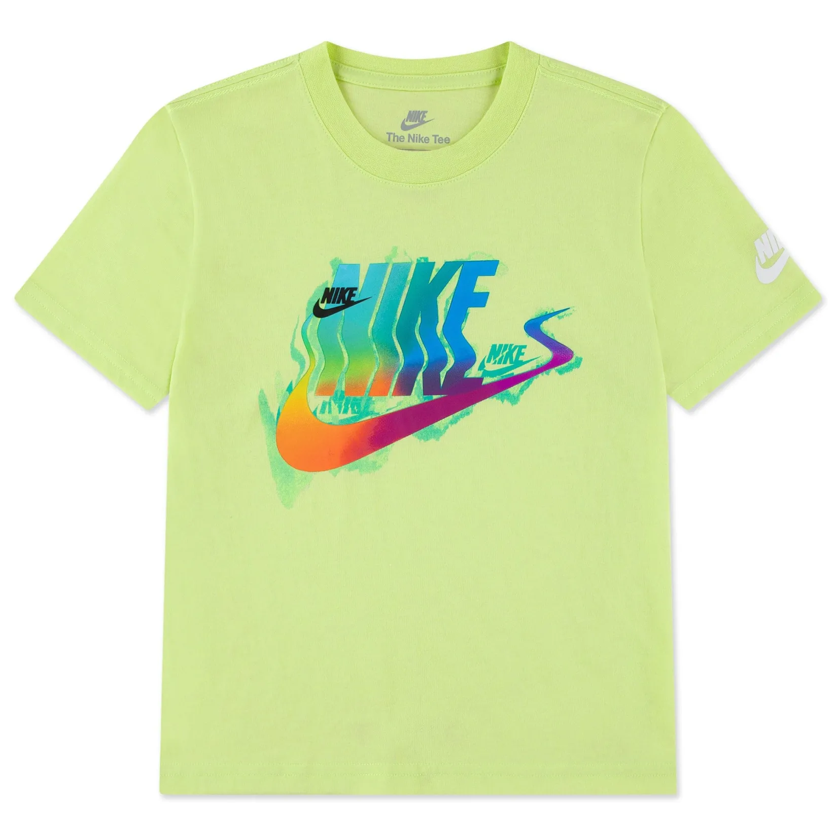 Sportswear|Tops>Nike Gradient Blur T-shirt 4-7y Lime