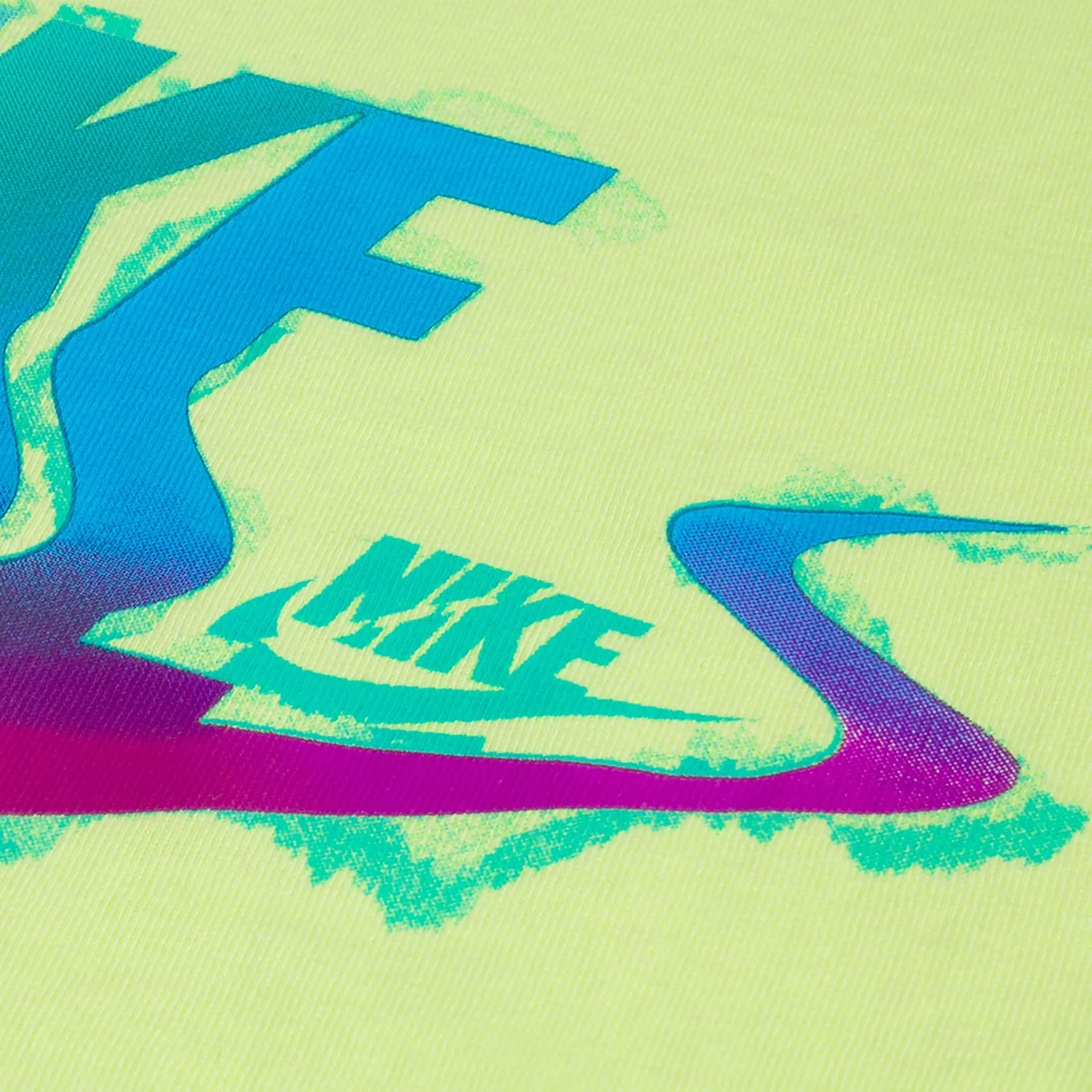 Sportswear|Tops>Nike Gradient Blur T-shirt 4-7y Lime