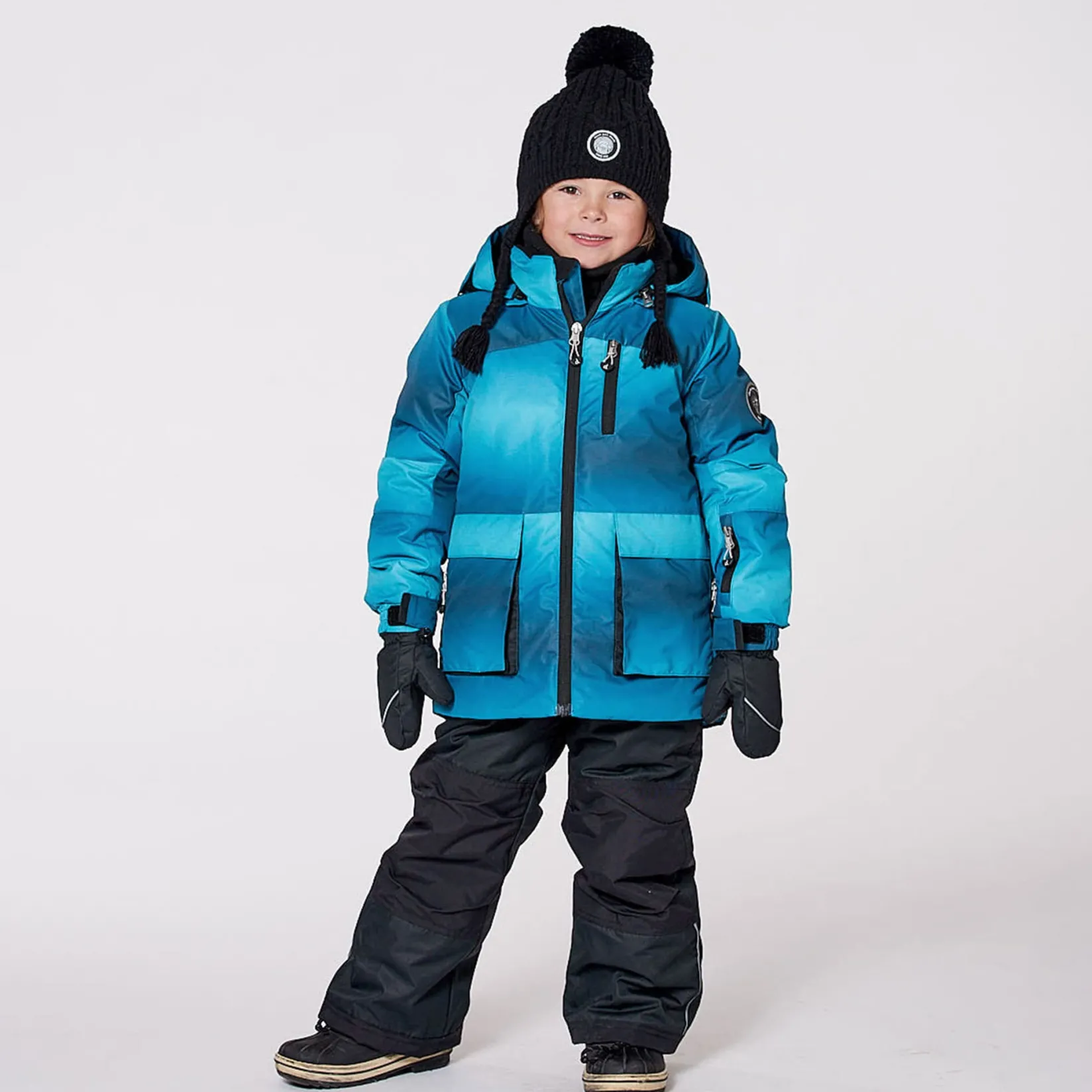 Outerwear|Snowsuits>Deux par Deux Gradient 2pces Snowsuits 2-6 Black