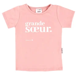 Tops>Bedaine Love Grande Soeur T-shirt 2-4 Pink