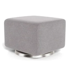 Gliders & Rocking Chairs|Gliders & Rocking Chairs>Monte Grano Ottoman - Pebble Grey / Steel