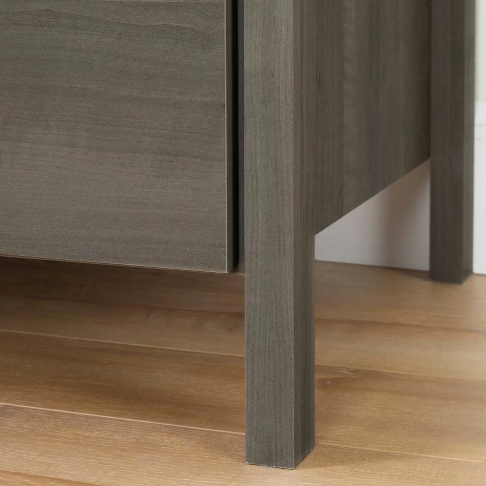 Nightstands>South Shore Gravity 2-Drawer Nightstand with Storage - Gray Maple