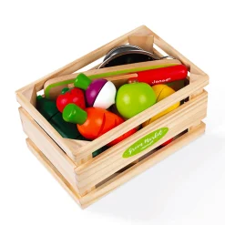 Clearance Green Market Fruit And Vegetable Maxi Set Kids Pretend Play & Imitation|Wooden Toys