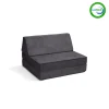 Kid'S Tables & Chairs>Go Coconut Half Modular Sofa - Charcoal Chil