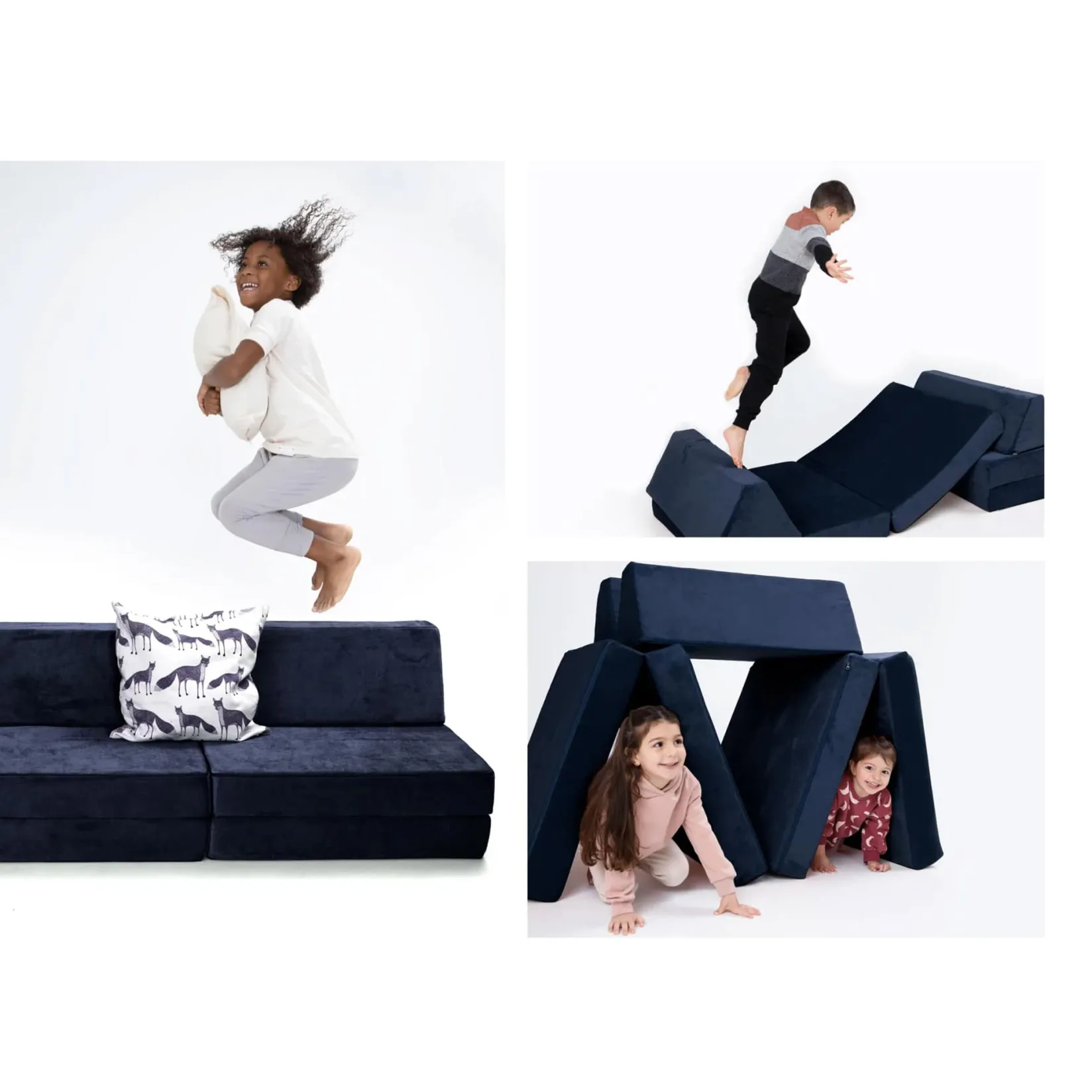 Clearance Half Modular Sofa - Midnight Tide Kid'S Tables & Chairs