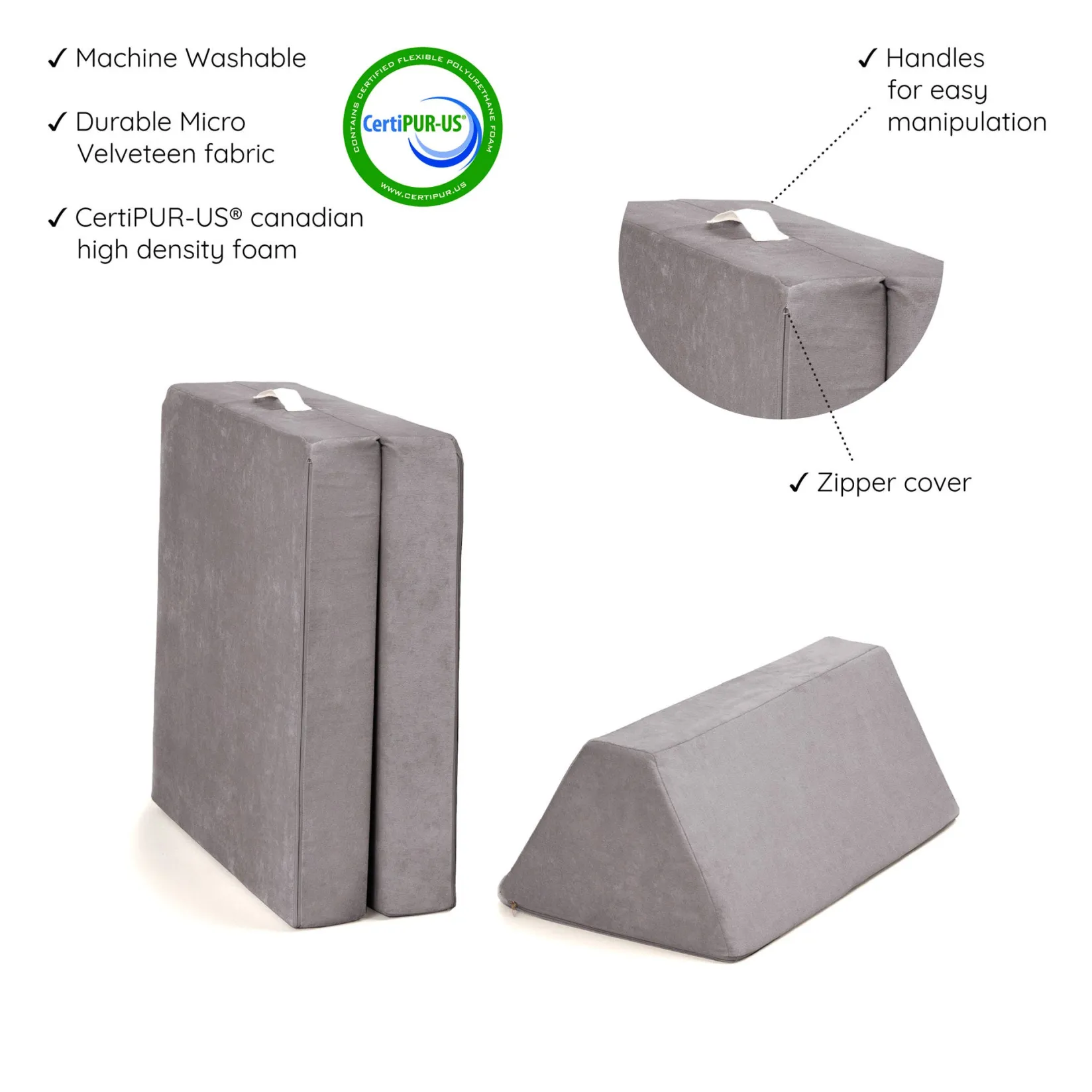 Kid'S Tables & Chairs>Go Coconut Half Modular Sofa - RhinoTango