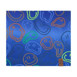 Neck Warmers And Scarves>Deux par Deux Happy Face Neck Warmer 2-14 Royal Blue