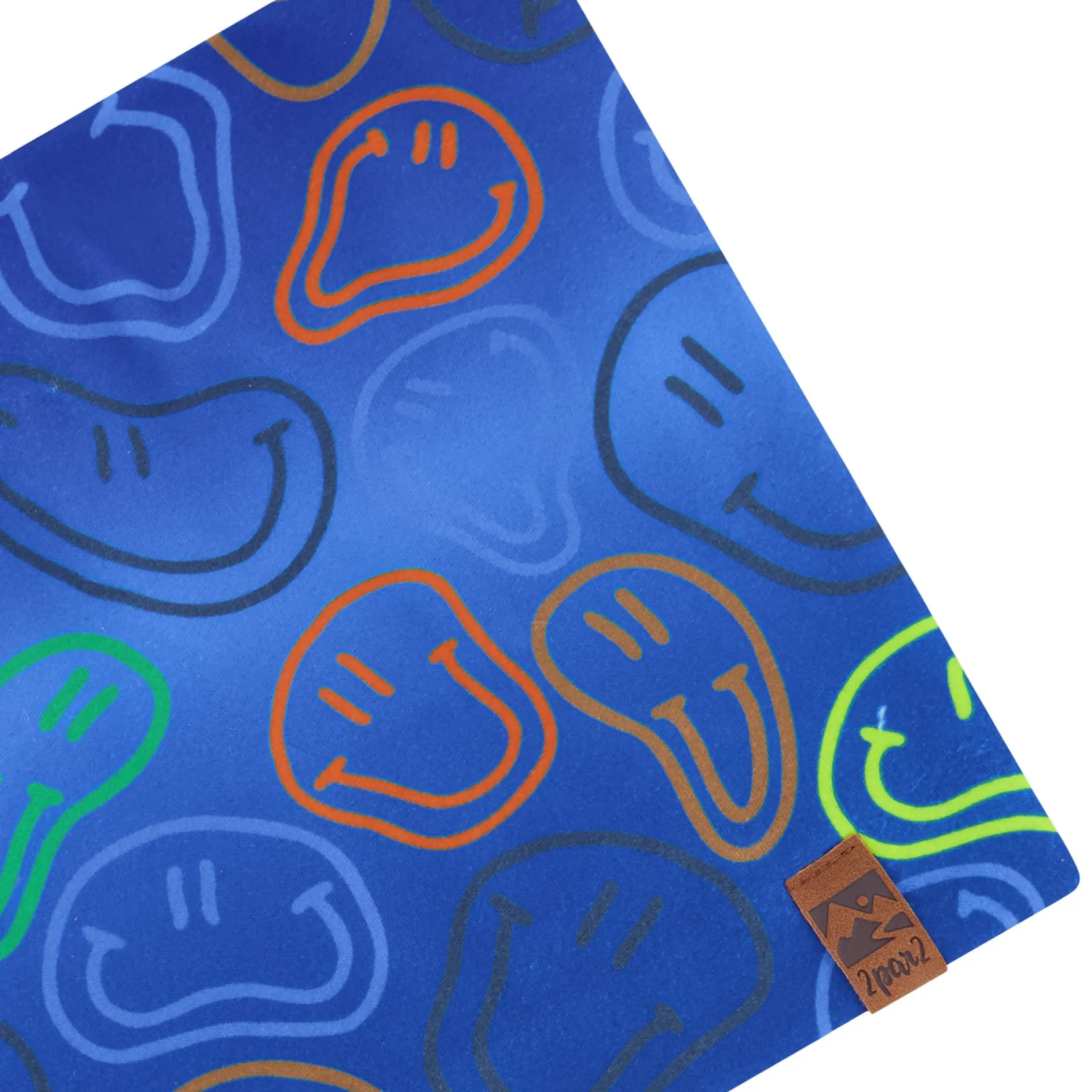 Neck Warmers And Scarves>Deux par Deux Happy Face Neck Warmer 2-14 Royal Blue