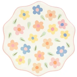 Clearance Happy Flowers Dinner Plates (8) Party Supplies