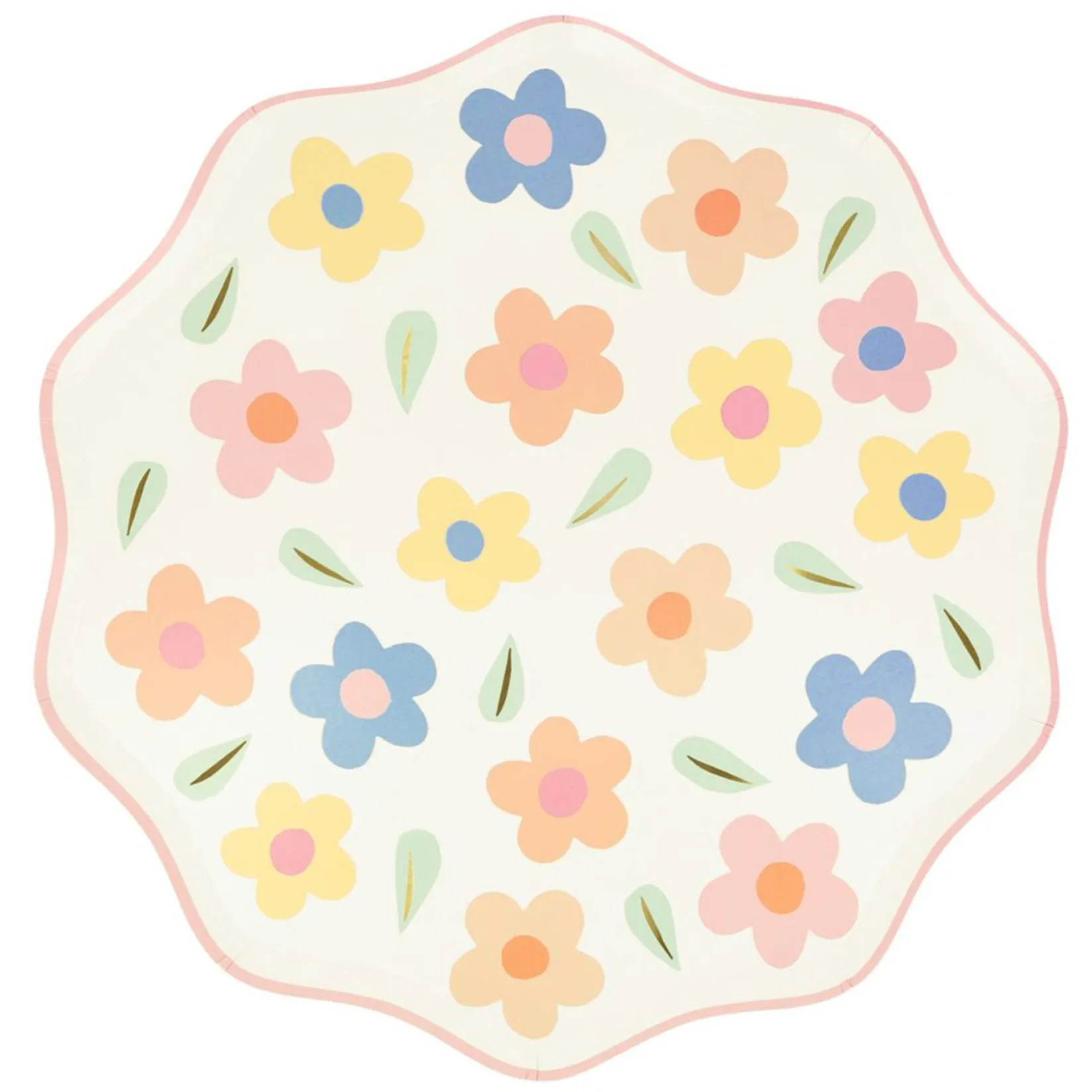 Clearance Happy Flowers Dinner Plates (8) Party Supplies