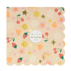 Happy Icons Large Napkins (16) Party Supplies