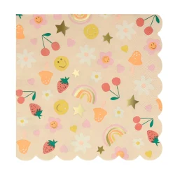 Happy Icons Large Napkins (16) Party Supplies