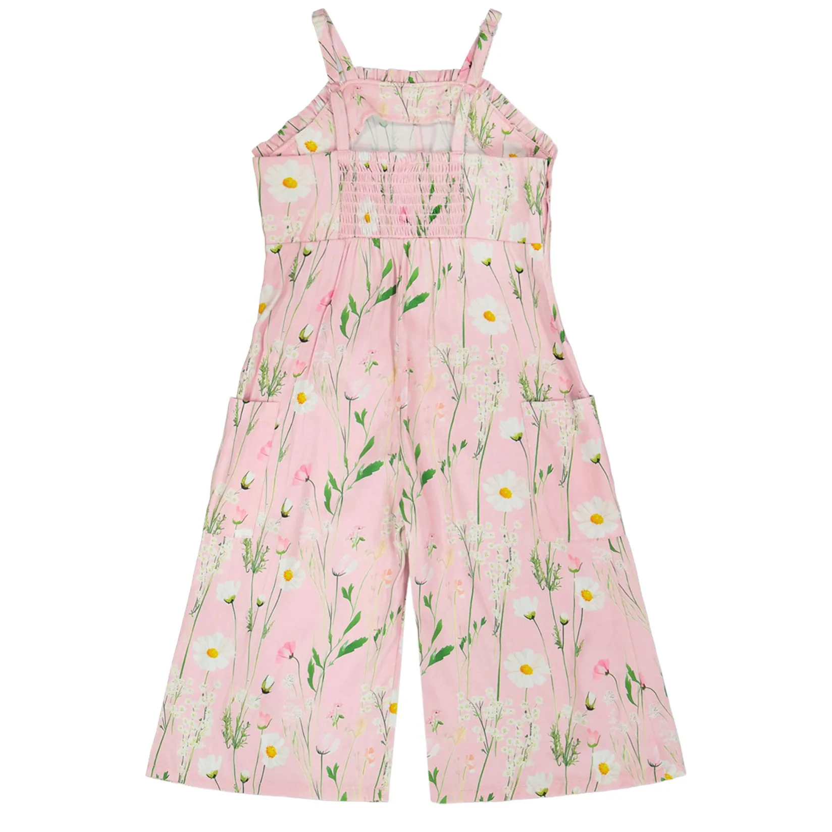 Dresses & Rompers|Rompers & Jumpsuits>Deux par Deux Hat Flowers Jumpsuit 3-6 Pink
