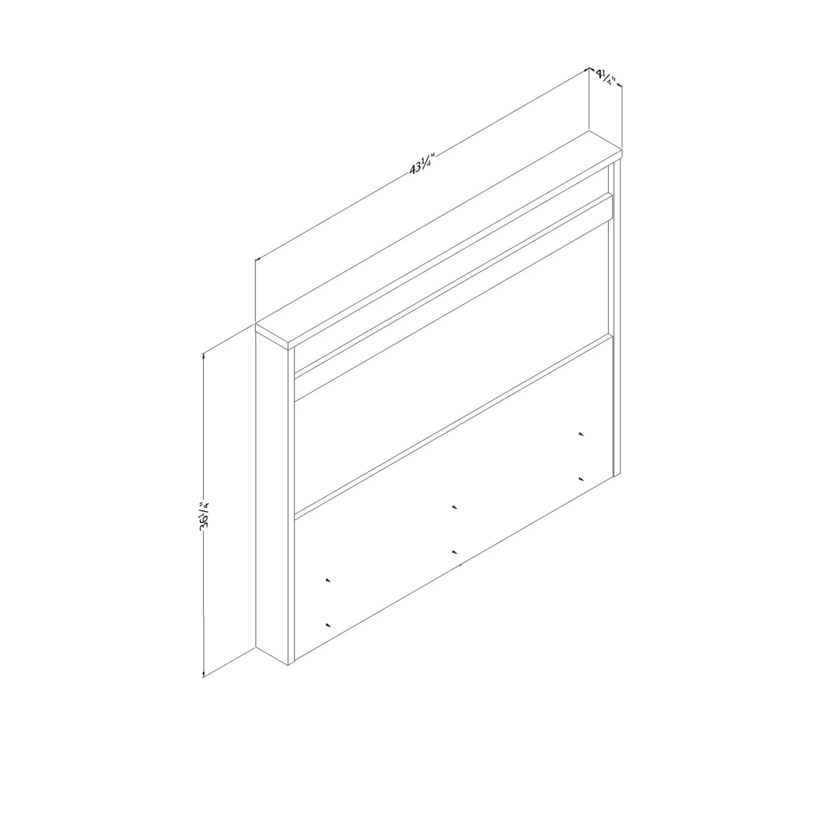 Twin, Full & Queen Beds>South Shore Headboard - August Bleached Oak
