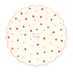 Party Supplies>Meri Meri Heart Pattern Side Plates (8)