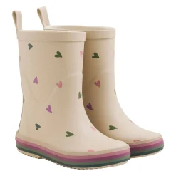 Rain Boots>CeLaVi Heart Print Rainboot 24-31 Beige
