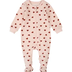 New Hearts Waffle Pajamas 0-24m Pajamas|Pyjamas