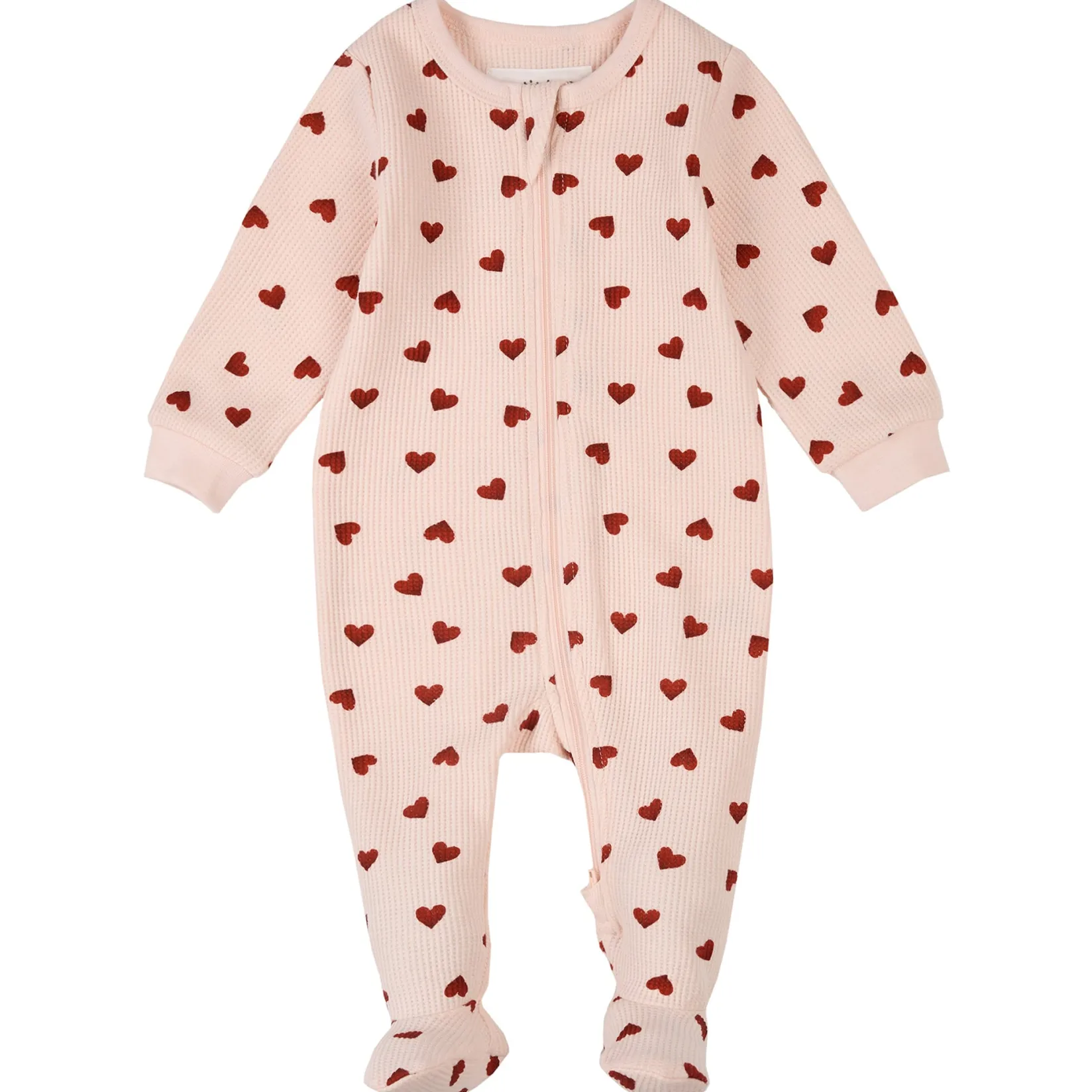 New Hearts Waffle Pajamas 0-24m Pajamas|Pyjamas