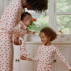 New Hearts Waffle Pajamas 2-6x Kids Pajamas & Bathrobes