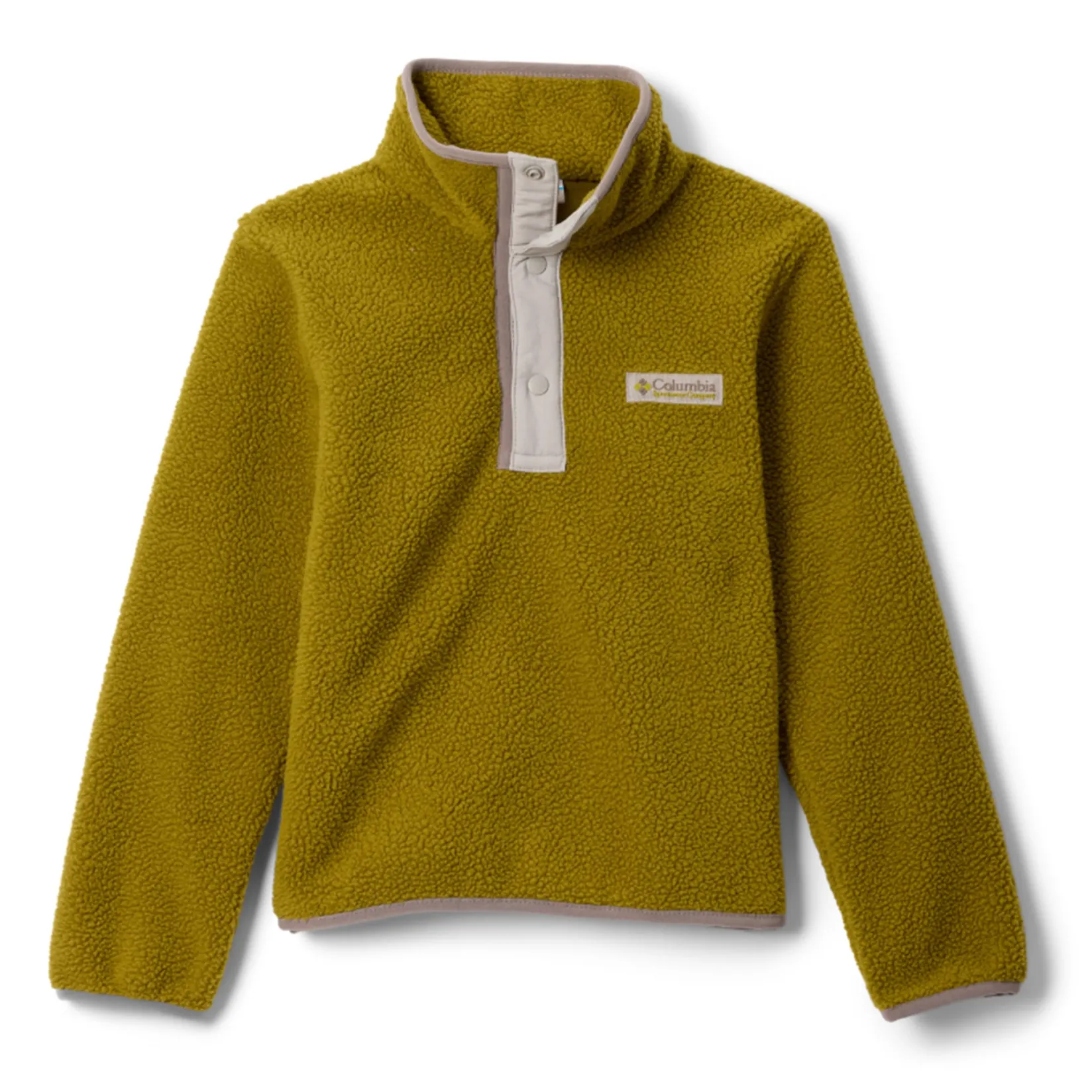 Outerwear|Fleeces And Sweatshirts>Columbia Helvetia Ii Fleece 4-16 Olive