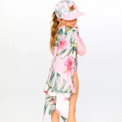 Hats & Caps>Deux par Deux Hibiscus Cap 3-14 Pink