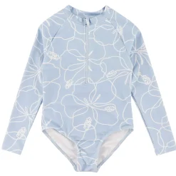 Outlet Hibiscus Long Sleeve Swimsuit 2-14y Kids Swimsuits