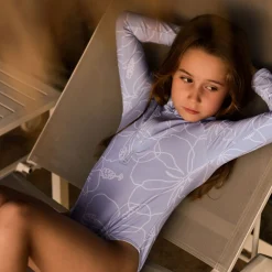 Outlet Hibiscus Long Sleeve Swimsuit 2-14y Kids Swimsuits