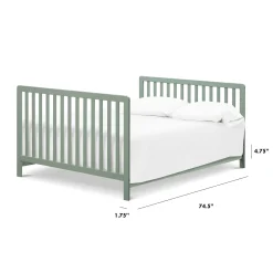 Clearance Hidden Hardware Full Size Bed Conversion Kit - Sage Toddler Rails|Cribs & Mattresses