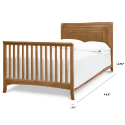 Toddler Rails|Cribs & Mattresses>Million Dollar Baby Hidden Hardware Full Size Bed Conversion Kit - Hazelnut