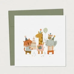 Greeting Cards|Party Supplies>Mimosa Design Holiday Greeting Card - Savannah in Celebration