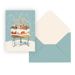 Best Holiday Greeting Card- Cake Party Supplies