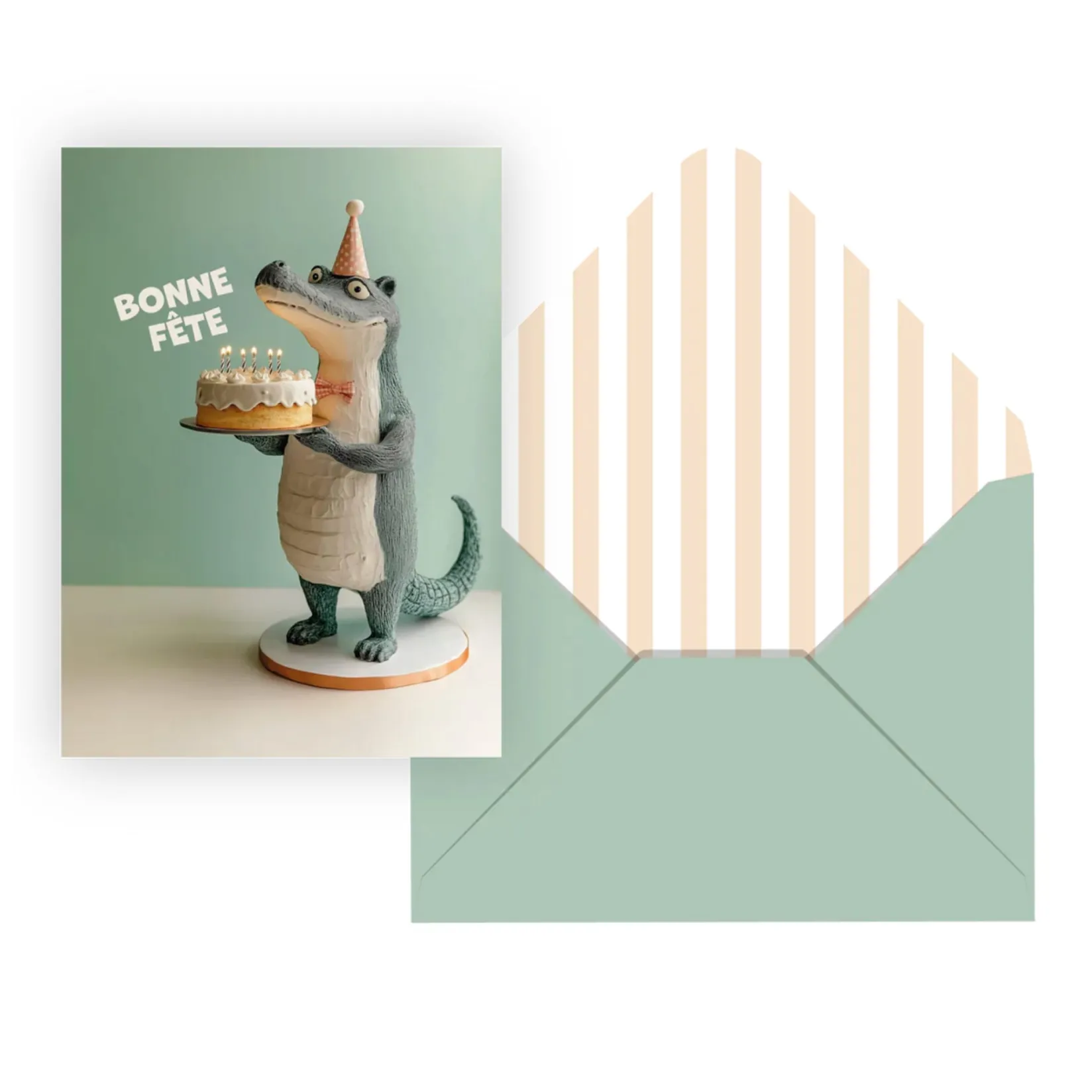 Party Supplies>CLÉMENT Holiday Greeting Card- Croco