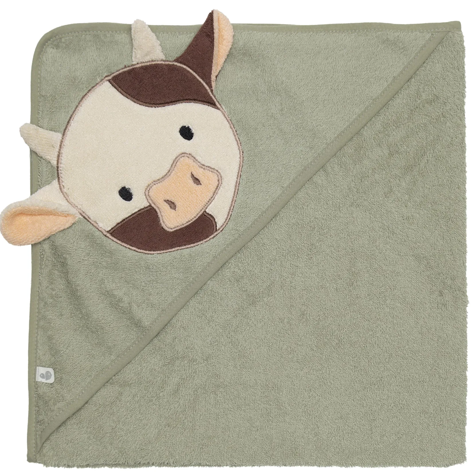 Towels & Wipes|Towels & Wipes>Perlimpinpin Hooded Towel - Cow