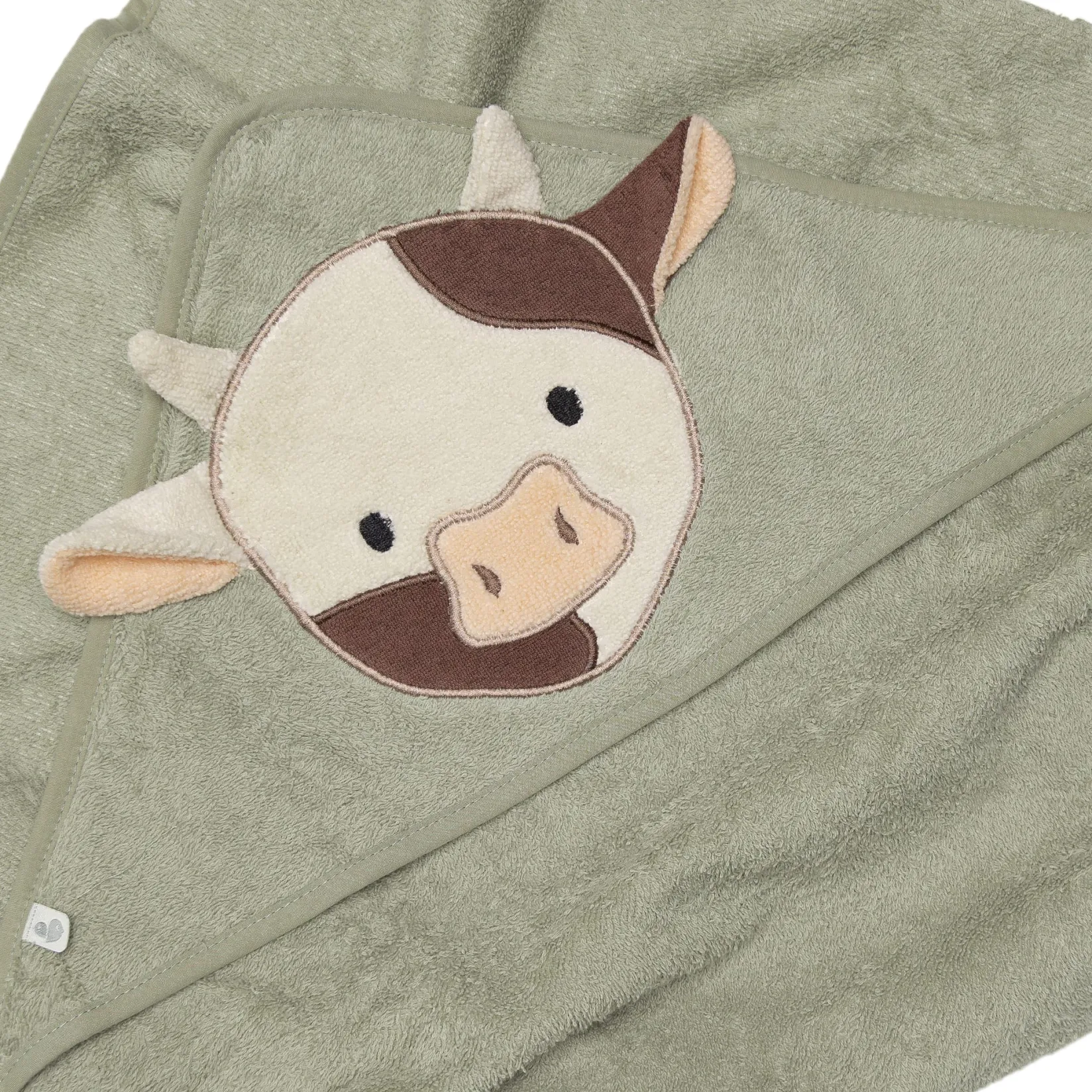 Towels & Wipes|Towels & Wipes>Perlimpinpin Hooded Towel - Cow
