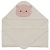 Towels & Wipes|Towels & Wipes>Perlimpinpin Hooded Towel - Pig