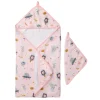 Muslin Products|Towels & Wipes>Loulou Lollipop Hooded Towel Set - Astro