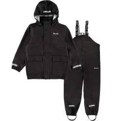 Outerwear|Outerwear>Hooke Hooké PU Rain Set 8-14y Black
